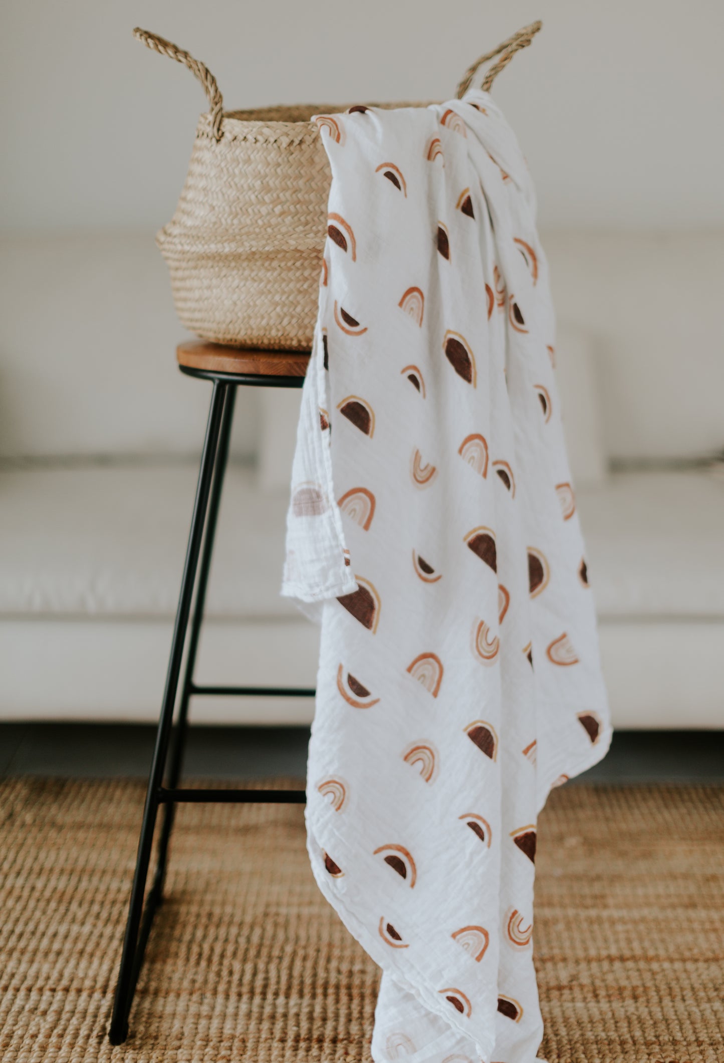 Rainbow Rust Swaddle