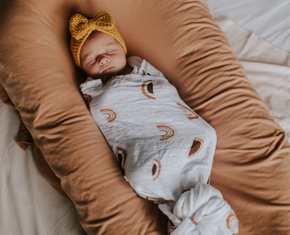 Rainbow Rust Swaddle